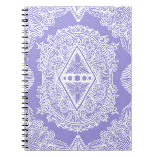 Celestial Diamond Mandala Spiral Notebook