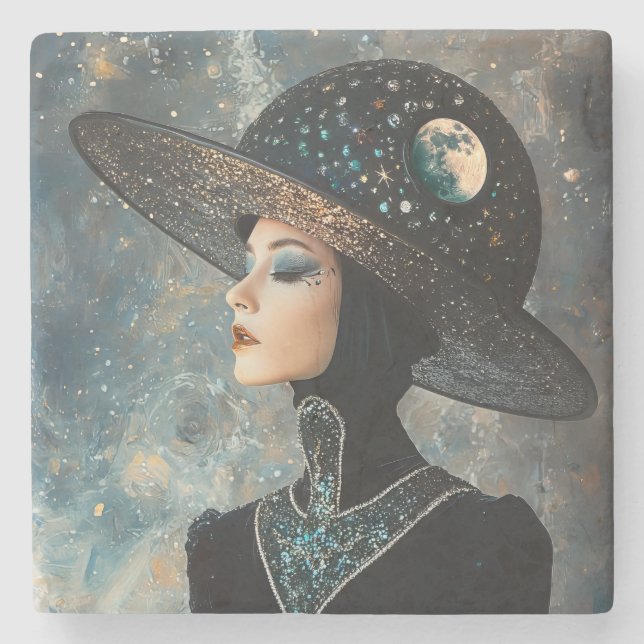 Celestial Diva  Stone Coaster (Front)