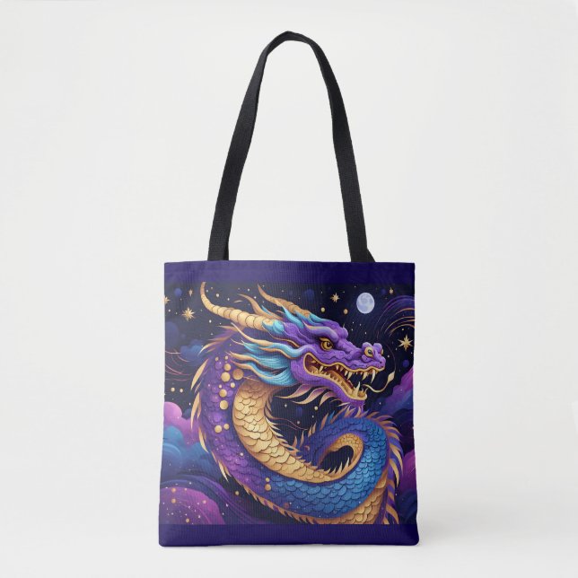 celestial dragon tote bag  (Front)