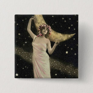 Celestial Drama Queen 15 Cm Square Badge