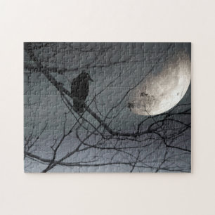 Celestial Dream Of Crow Jigsaw Puzzle