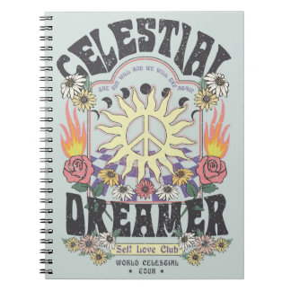 CELESTIAL DREAMER SUN ROSE TSHIRT graphic DESIGNhi Notebook