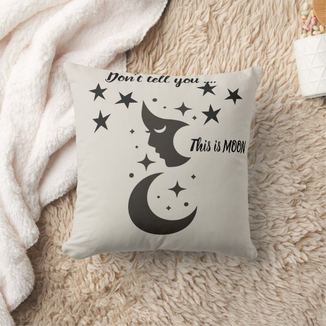  Celestial Dreams Moon and Stars Square Pillow (Blanket)