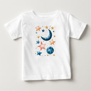 Celestial Dreams Watercolor Baby T-Shirt