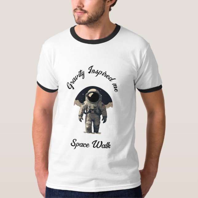 Celestial Drift: Gravity-inspired T-shirt Designs (Front)