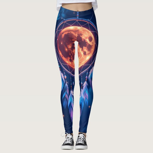 Celestial Eclipse Dreamcatcher Leggings (Front)
