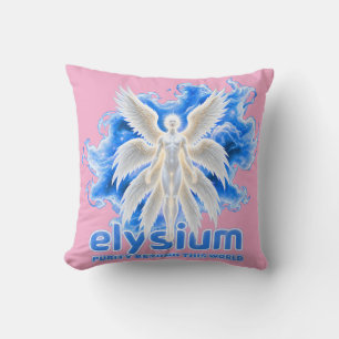 Celestial Elysium Guardian Angel Wings Pop Art Cushion
