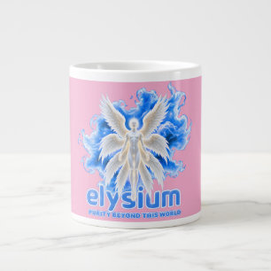 Celestial Elysium Guardian Angel Wings Pop Art Large Coffee Mug