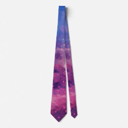 Celestial Ember Abstract Tie