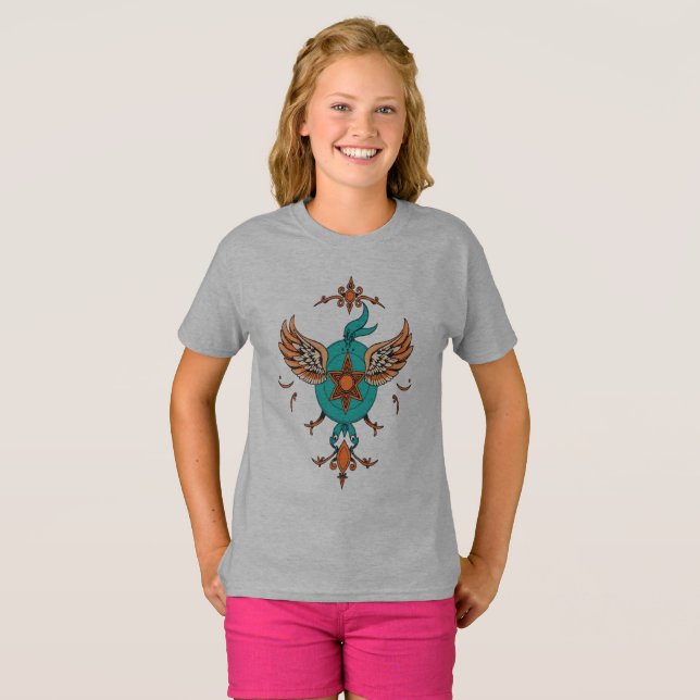 Celestial Emblem – Wings of Divinity T-Shirt (Front Full)