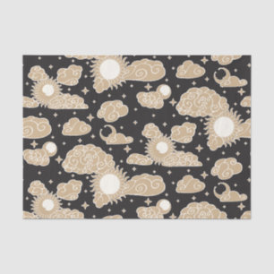 Celestial Engraving Toile (Solar Corona) Tissue Paper