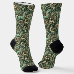 Celestial Equinox – Gothic Victorian Tapestry Socks
