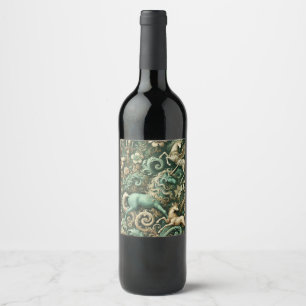 Celestial Equinox – Mythical Unicorn Wine Label