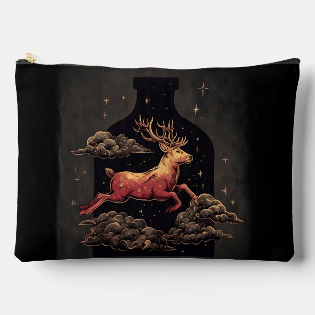 Celestial Escape-Stag Accessory Pouch (Front)