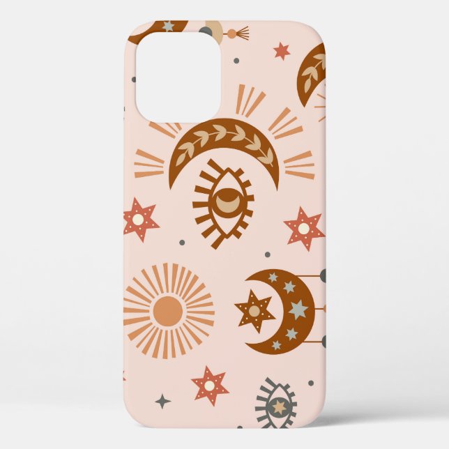 Celestial eye, moon, sun pattern. Case-Mate iPhone case (Back)