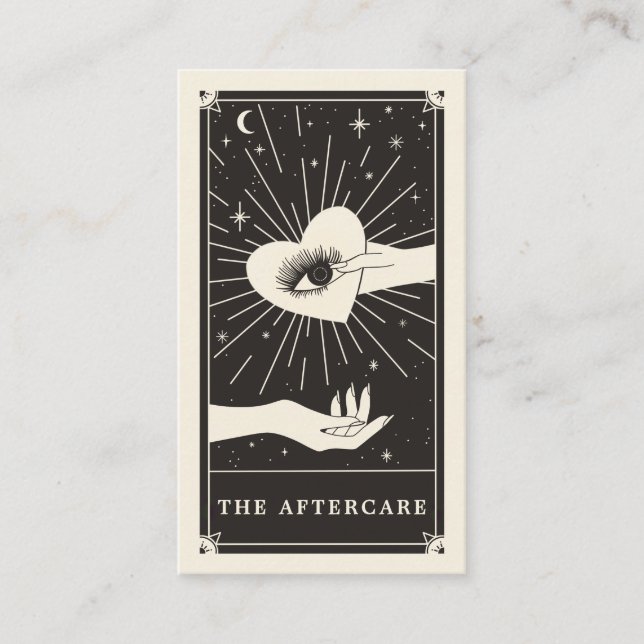 Celestial Eye Tarot Lash Aftercare card (Front)