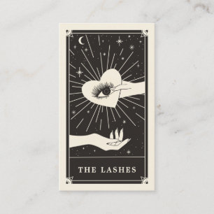 Celestial Eye Tarot Lash Black Business card