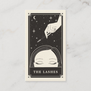 Celestial Eye Tarot Lashes Black Business card