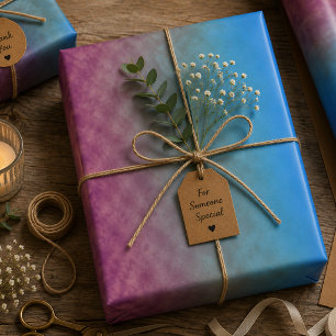 Celestial Fade Wrapping Paper Sheet