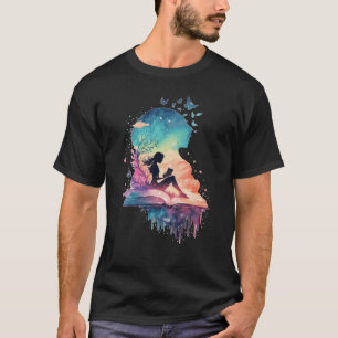 Celestial Fairy Reading Book Fantasy Novel Book T-Shirt