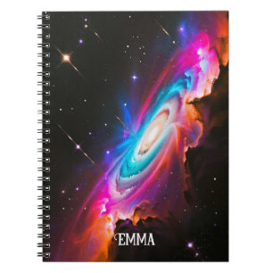 Celestial Fantasy Black Hole Custom Name Notebook
