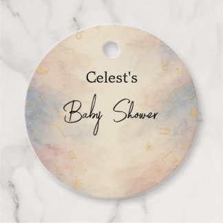 Celestial Favour Tags Gold Star Constellations