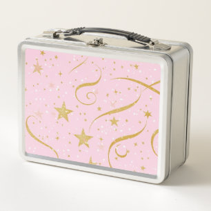 Celestial Feast – Pink & Gold Star Food Box