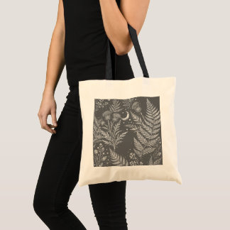 Celestial Fern Moon Botanical Tote Bag