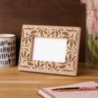 Celestial Floral Laser Etched Picture Frame