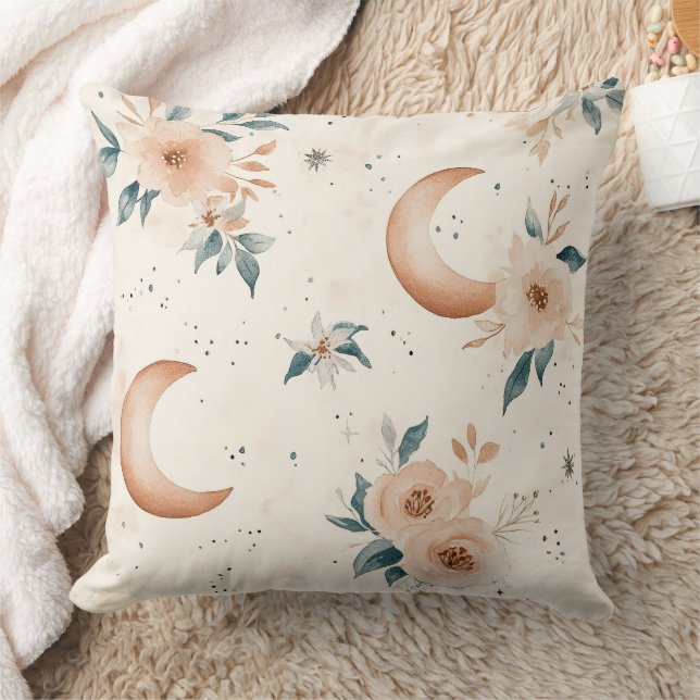 Celestial Floral Pattern (1) Cushion (Blanket)