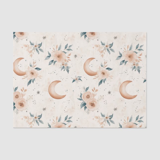 Celestial Floral Pattern (1) Tissue Paper (Front)