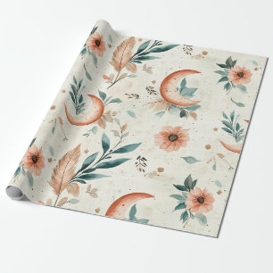 Celestial Floral Pattern (2) Wrapping Paper