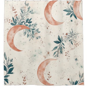 Celestial Floral Pattern (3) Shower Curtain