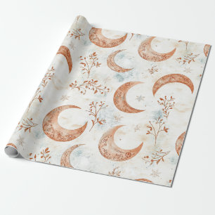 Celestial Floral Pattern (3) Wrapping Paper