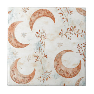 Celestial Floral Pattern (5) Tile