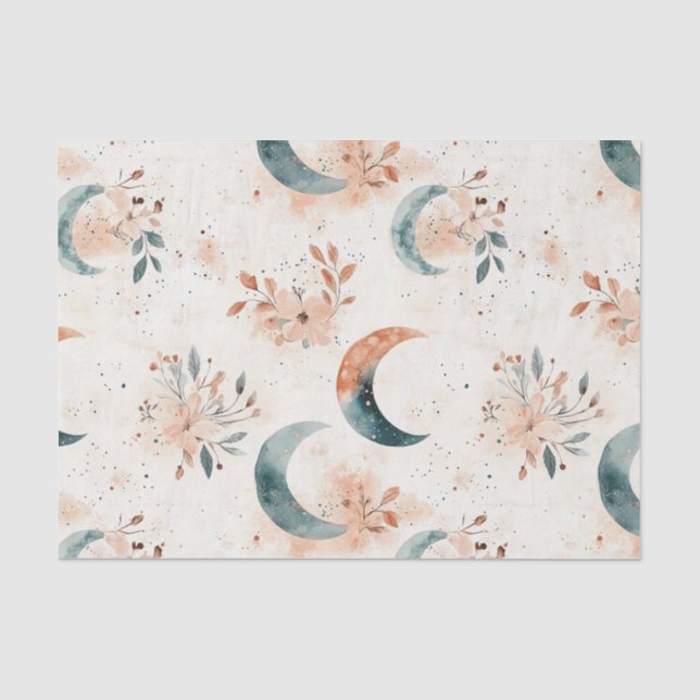 Celestial Floral Pattern (5) Tissue Paper (Front)