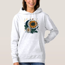 Celestial Flower Women's Hooded Sweatshirt