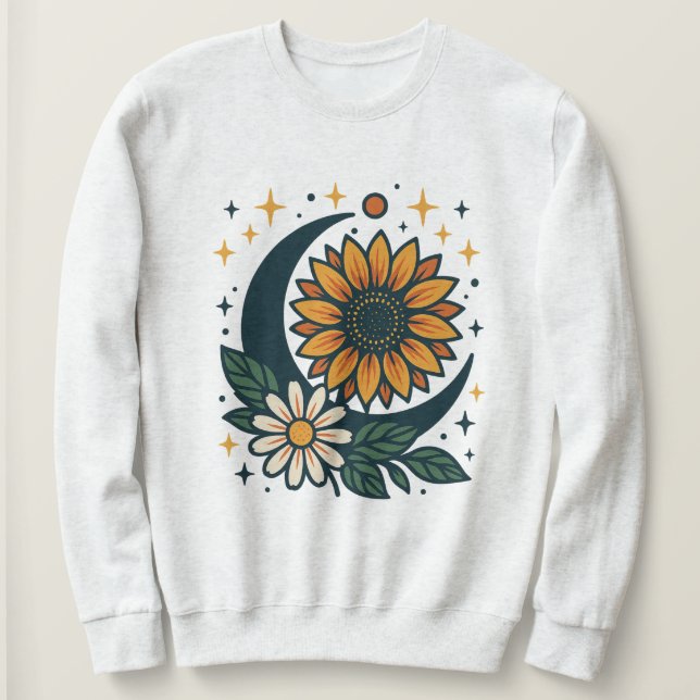 Celestial Flower Women's Sweatshirt (Design Front)