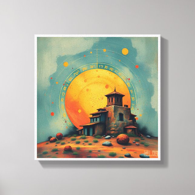 Celestial Fortress Canvas Print (Front)