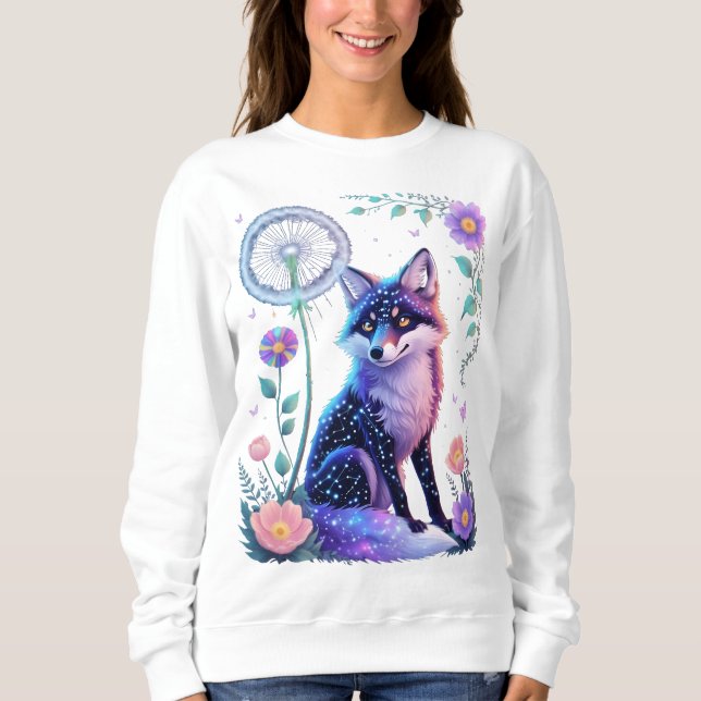 Celestial Fox Dreamscape T-Shirt Sweatshirt (Front)