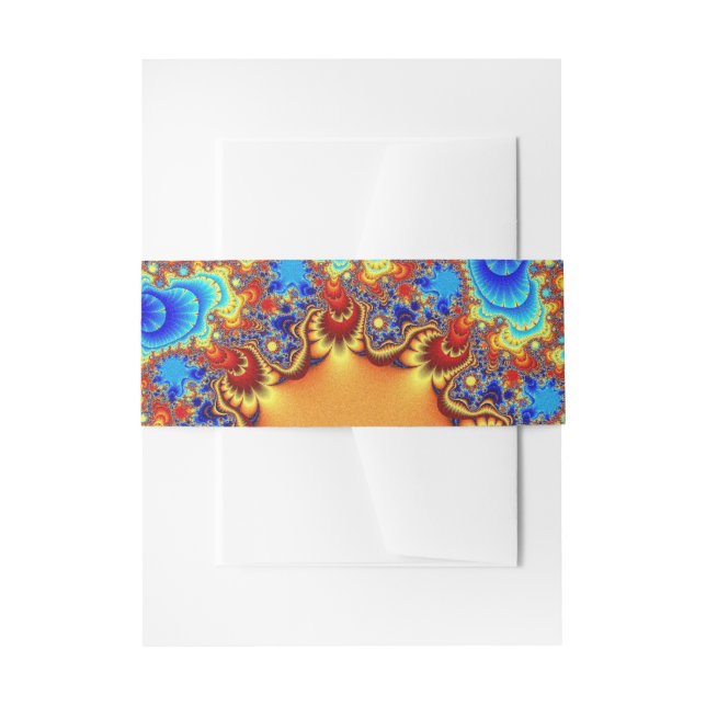 Celestial Fractalscope Invitation Belly Band (Front Example)