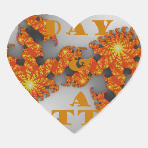 Celestial Galactic Have a Nice Day & Better Night Heart Sticker