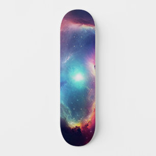 Celestial Galaxy Space Skateboard