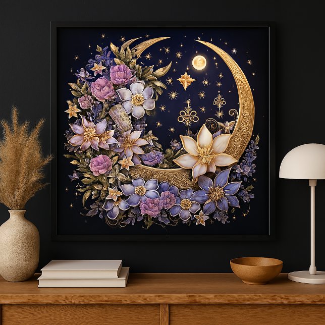 Celestial Garden Crescent Poster (Creator Uploaded)