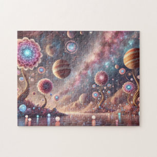 Celestial Garden Mystical Nebula Sky Space Jigsaw Puzzle
