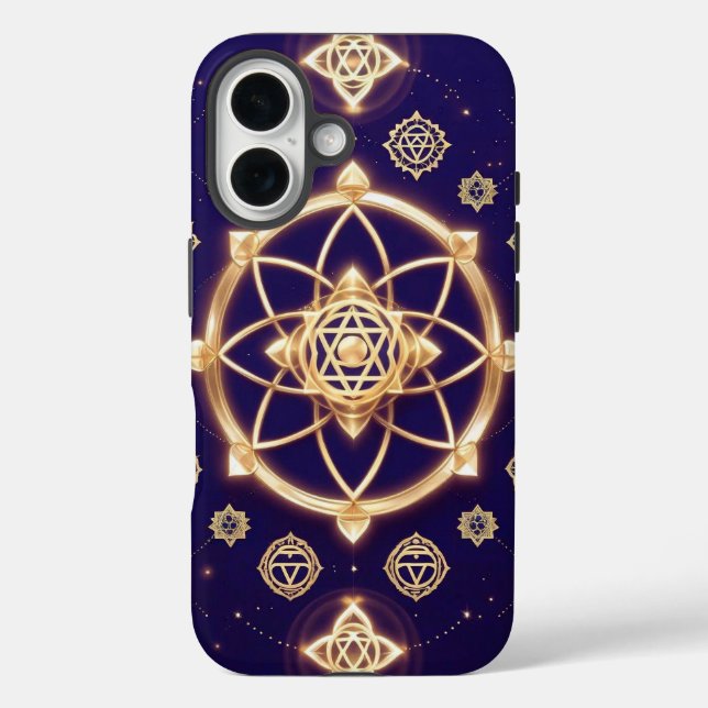 Celestial Geometry of Light — Sacred Pattern Case-Mate iPhone Case (Back)