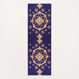 Celestial Geometry of Light — Sacred Pattern Yoga Mat