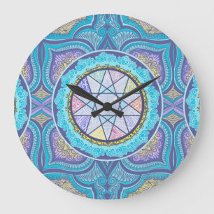 Celestial Geometry Portal Large Clock