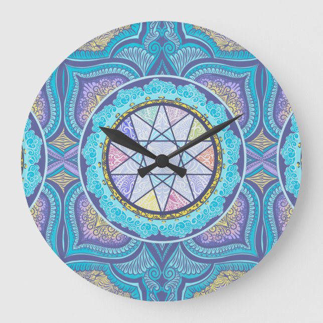 Celestial Geometry Portal Large Clock (Front)