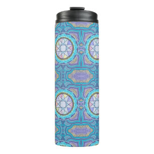 Celestial Geometry Portal   Mystical Mandala Thermal Tumbler
